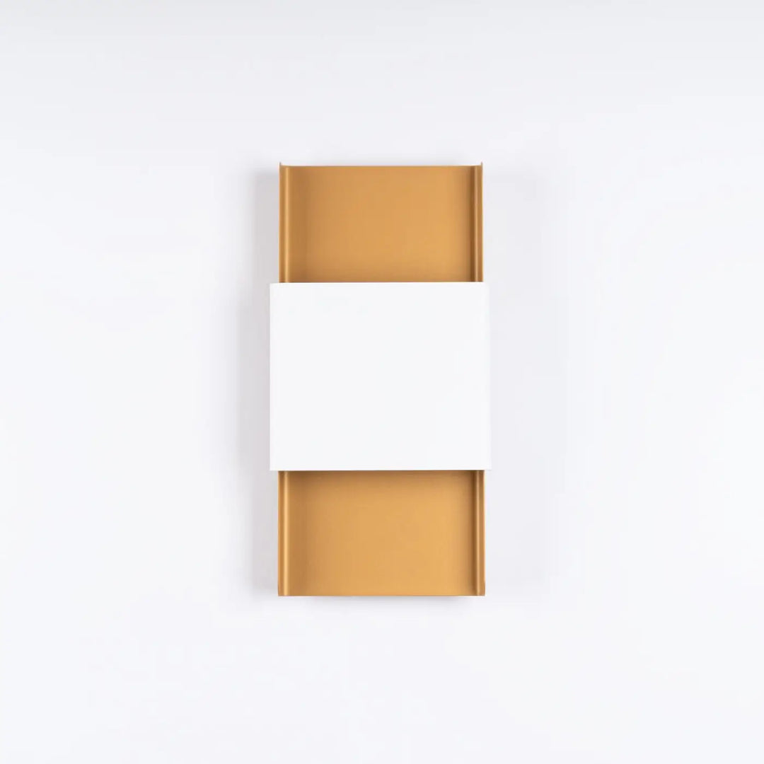 Applique durlin or blanc minimalisme rencontre variété dintérieurs avec applique murale rectangulaire dorée panneau central blanc