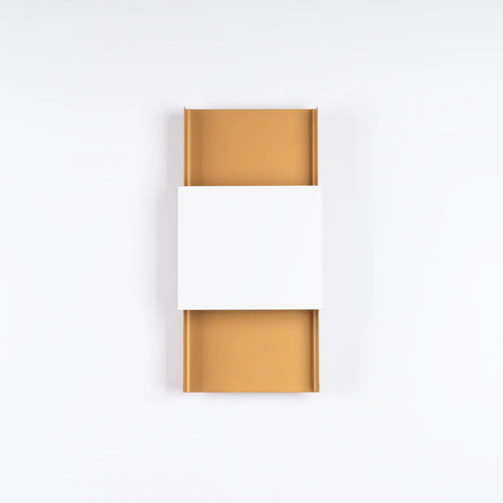 Applique durlin or blanc minimalisme rencontre variété dintérieurs avec applique murale rectangulaire dorée panneau central blanc