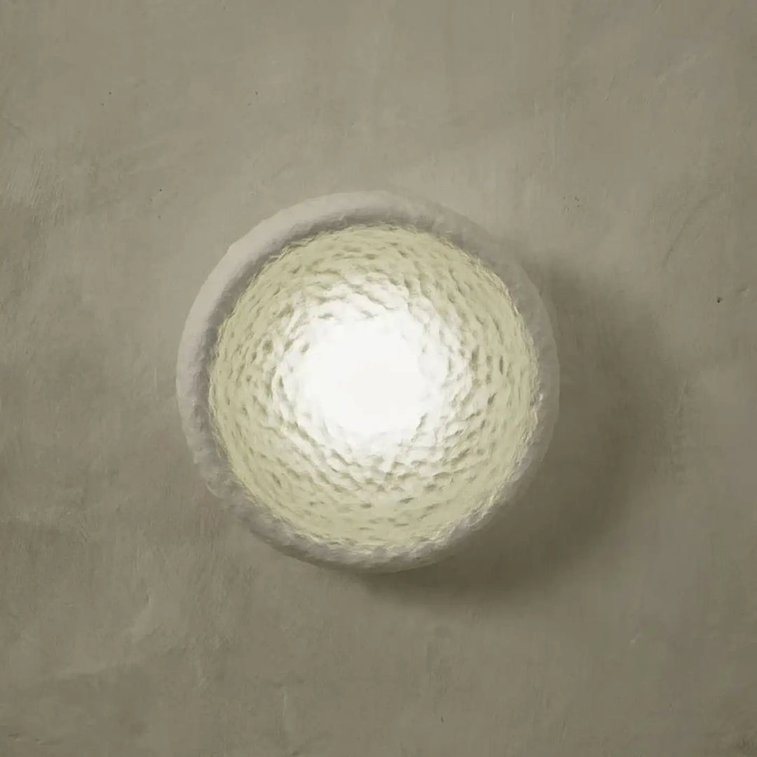 Applique Murale Blanche En Résine Style Japonais Élégant
