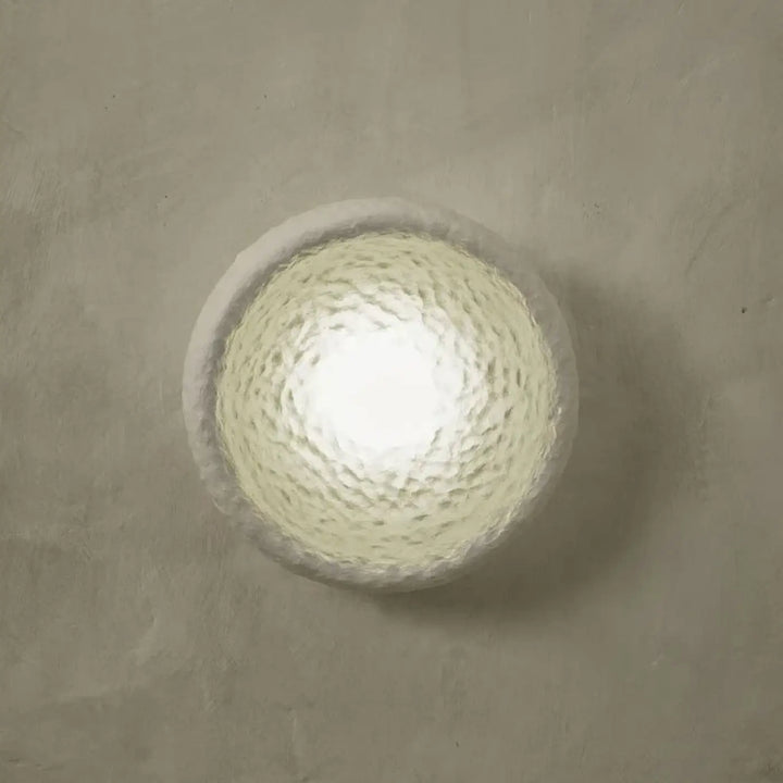 Applique Murale Blanche En Résine Style Japonais Élégant