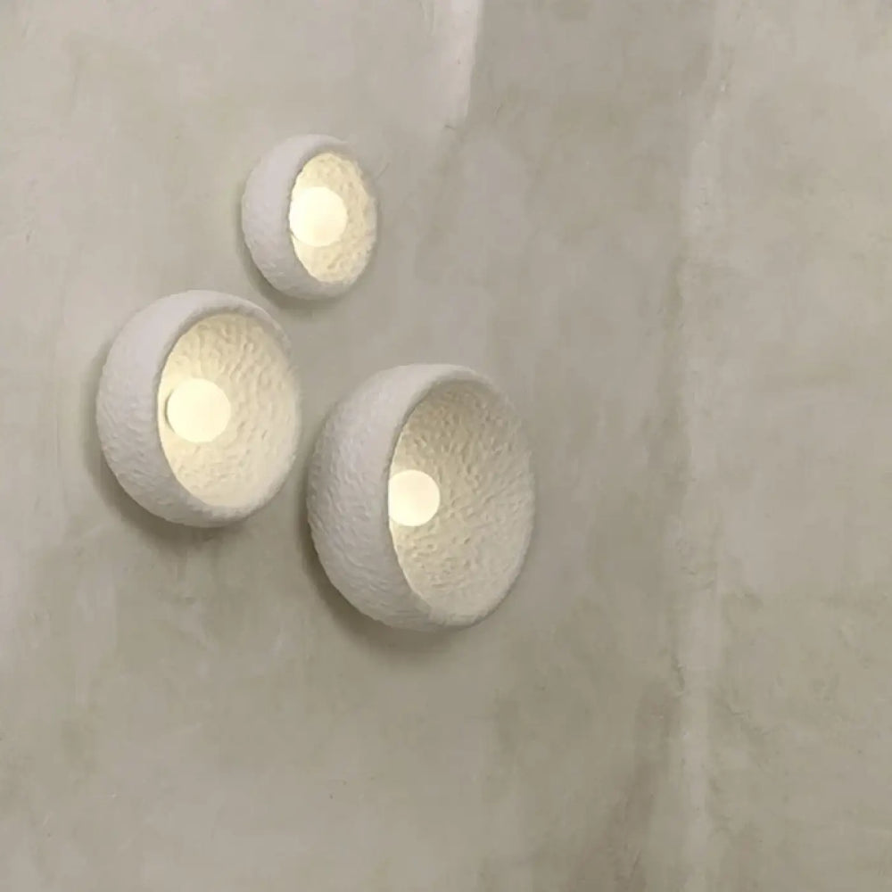 Applique Murale Blanche En Résine Style Japonais Élégant