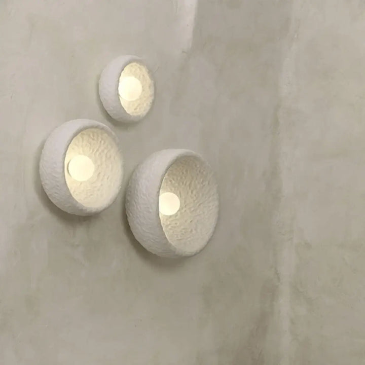 Applique Murale Blanche En Résine Style Japonais Élégant
