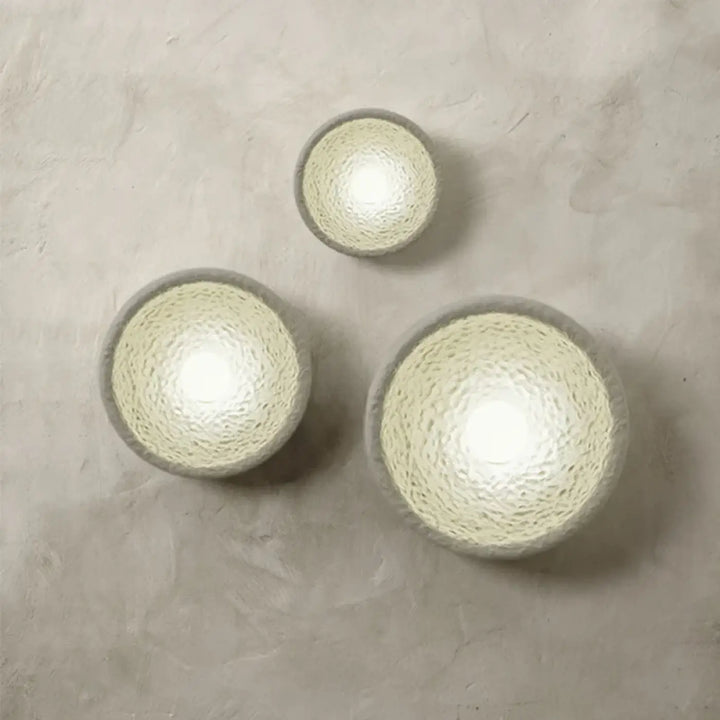 Applique Murale Blanche En Résine Style Japonais Élégant
