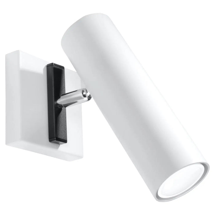 Applique murale minimaliste blanche série direzione avec éclairage élégant finition mate et détails noirs