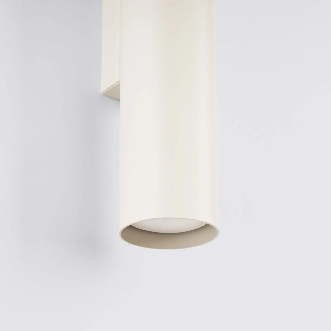 Applique murale lagos 2 beige en cylindre crème avec design moderne idéale pour lampe à suspension et suspension lagos