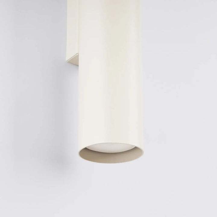 Applique murale lagos 2 beige en cylindre crème avec design moderne idéale pour lampe à suspension et suspension lagos