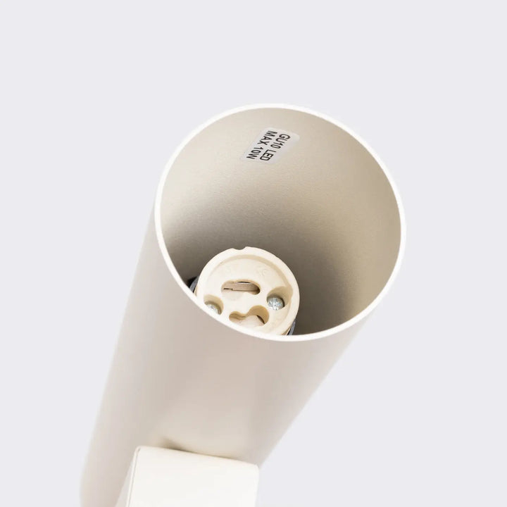 Applique murale lagos 2 beige en design moderne avec finition mate et douille led intégrée pour lampe à suspension