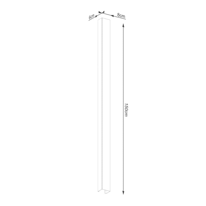 Applique murale freya 150 beige en métal rectangle 150 cm x 8 cm x 6 cm compose d’appliques murales cinq coloris collection freya