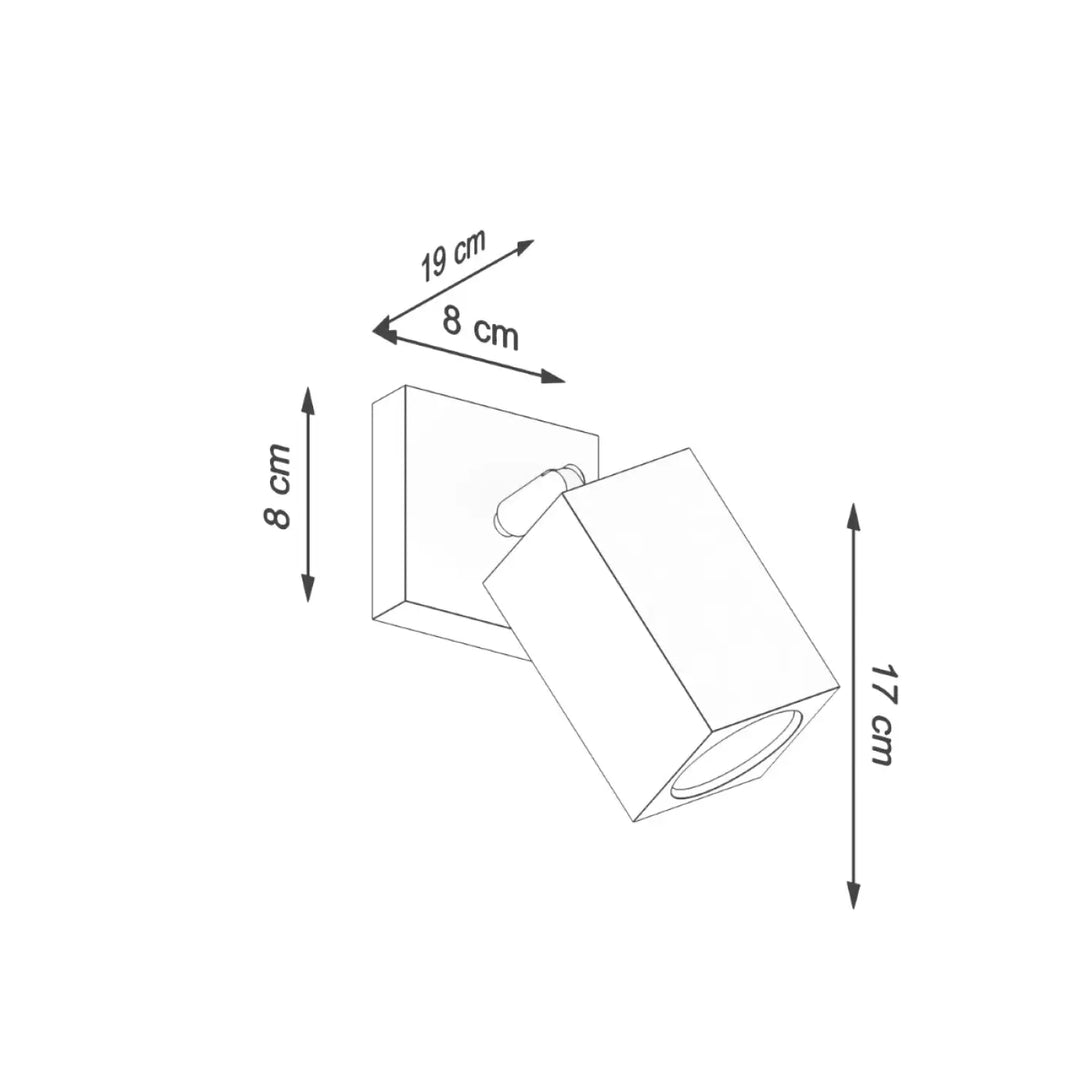 Applique keke style loft en chêne avec spot encastré blanc orientable pour un éclairage sentez-vous mieux