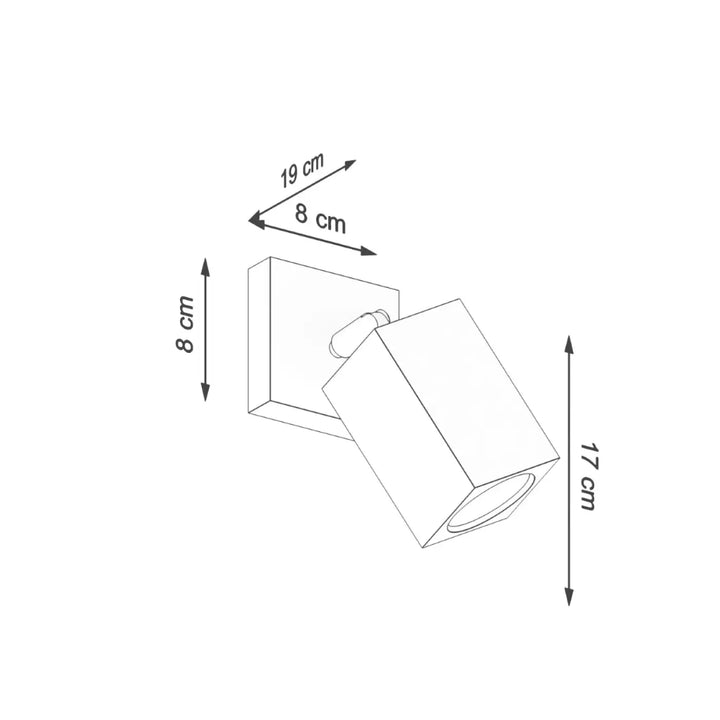 Applique keke style loft en chêne avec spot encastré blanc orientable pour un éclairage sentez-vous mieux