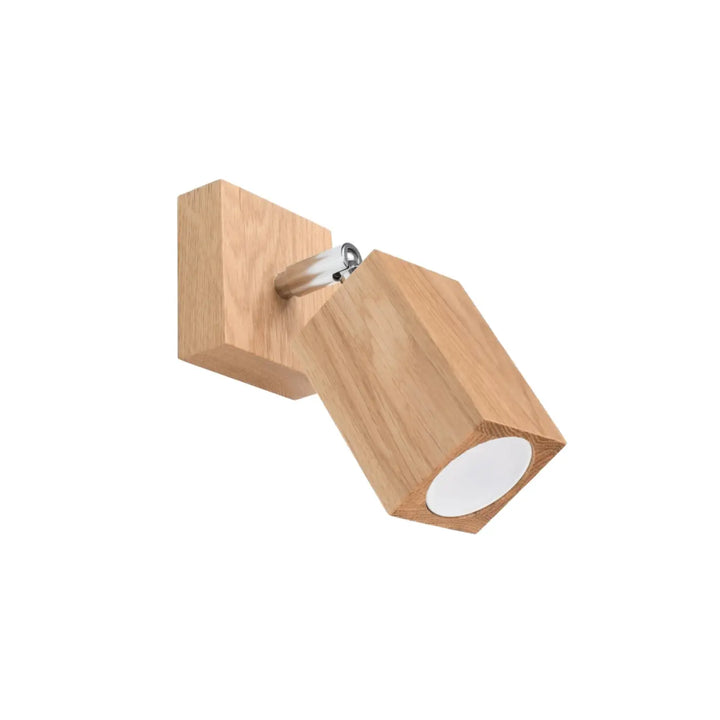 Applique keke murale en chêne léger avec design moderne et mécanisme d ajustement chrome pour style loft sentez-vous mieux