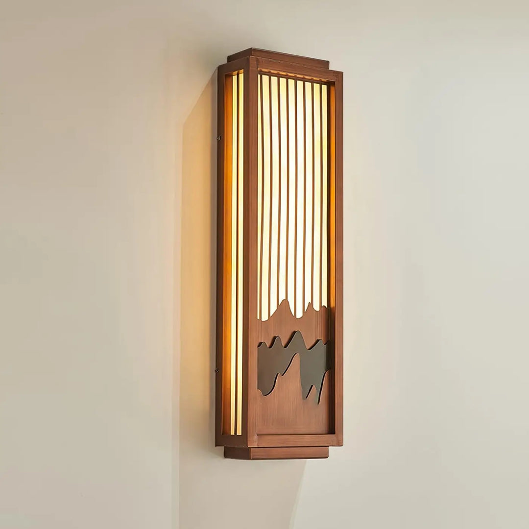 Applique Murale Bois Fait Maison Marron Style Montagne