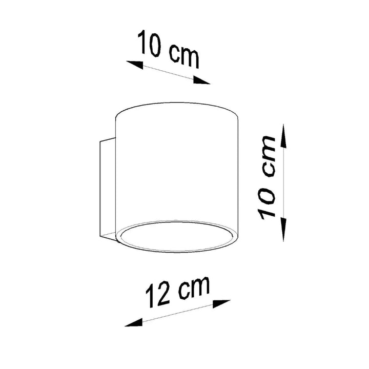 Applique murale orbis cylindrique en bois naturel de 10 cm diamètre et 12 cm hauteur pour une ambiance chaleureuse montée individuellement