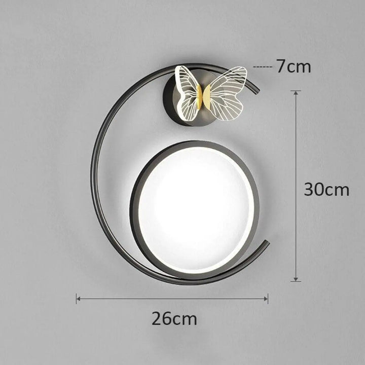 Applique Murale Chambre Enfant Cercles Papillon