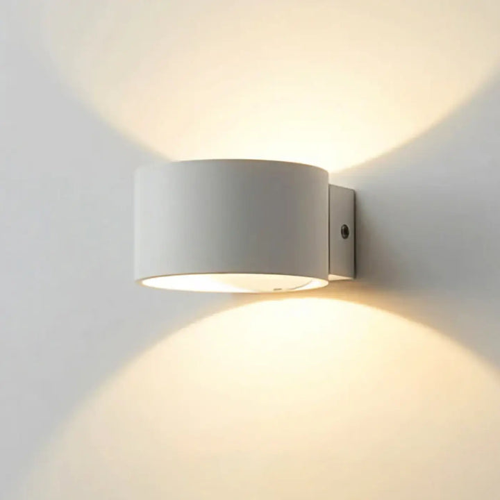 Applique Murale Circulaire Led Minimaliste Noir Et Blanc Élégante