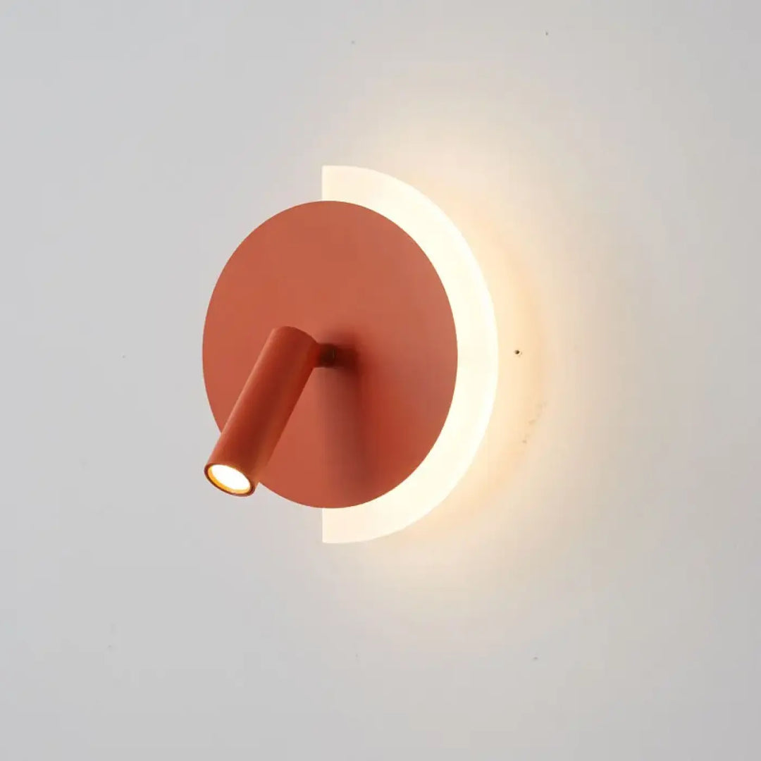 Applique murale circulaire à LED en orange, vert, noir ou blanc

