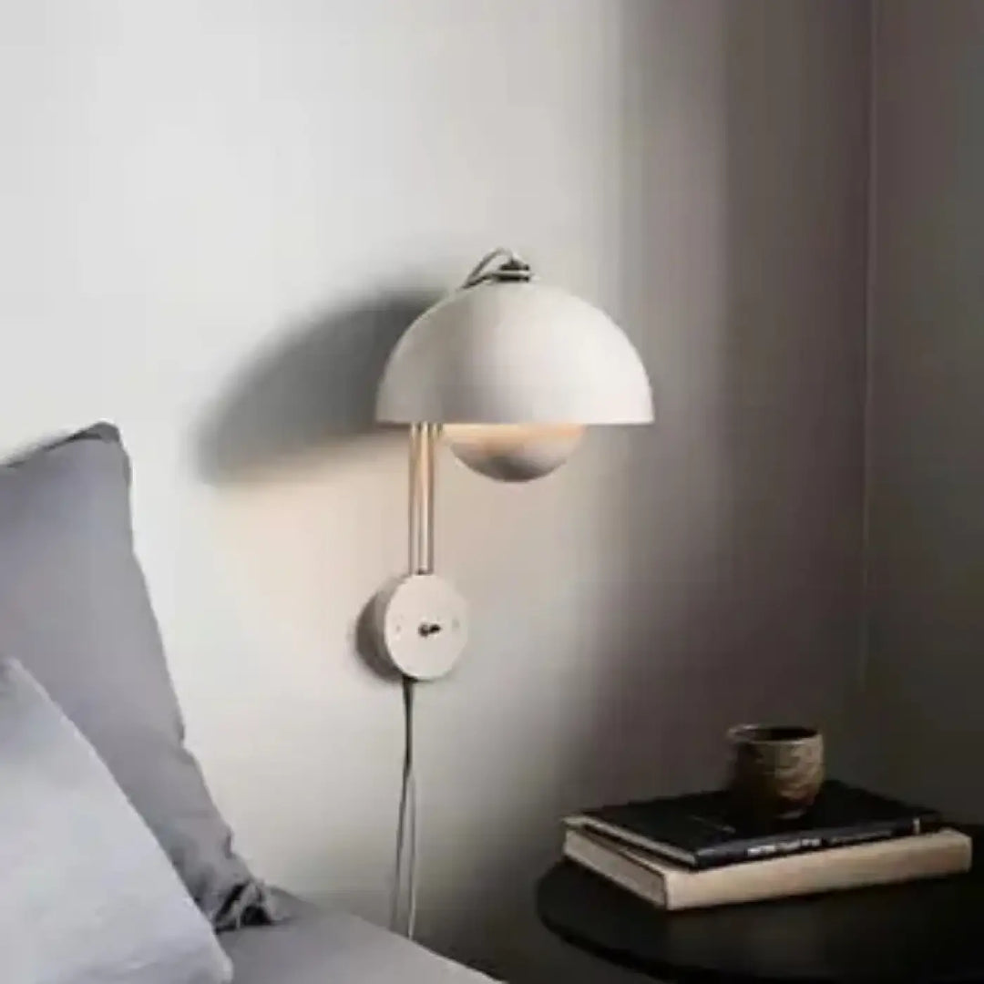 Applique murale colorée style dôme rétro pour salon ou chambre