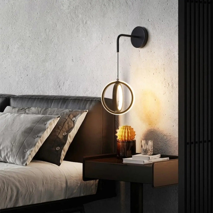 Applique Murale Contemporaine Design Noir et Or
