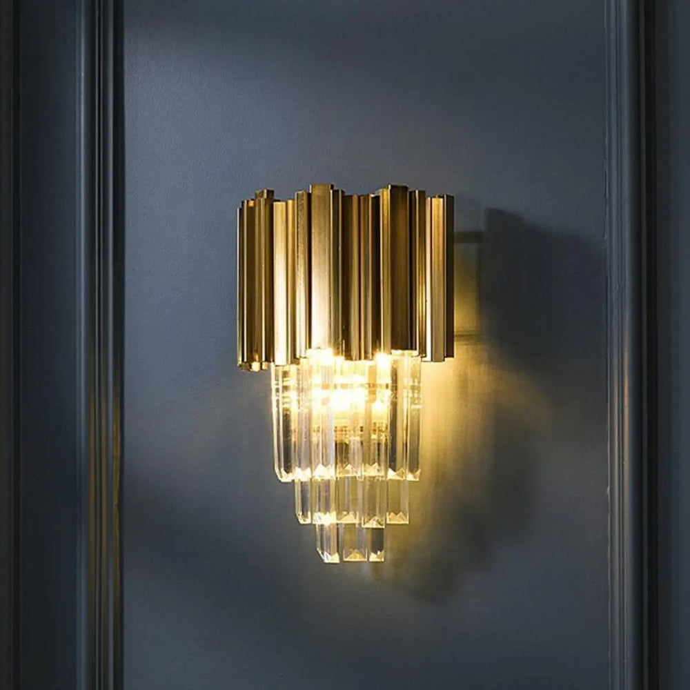 Applique Murale Cristal Pas Cher En Or