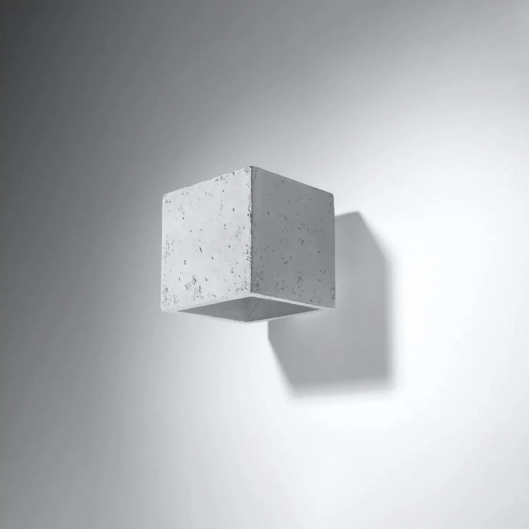 Applique murale quad en beton blanc minimaliste avec surface texturée pour une magnifique décoration intérieure