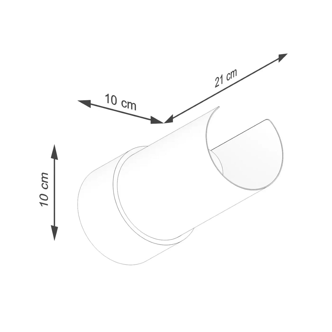 Applique murale flash blanc en plastique blanc avec feuille rotative design moderne diamètre 10 cm longueur 21 cm
