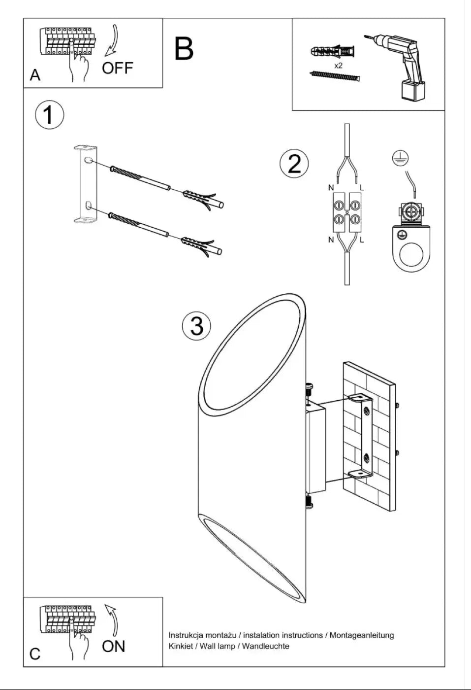 Applique murale penne 30 blanc avec diffuseur ovale en plastique translucide pour un éclairage doux d’un module led