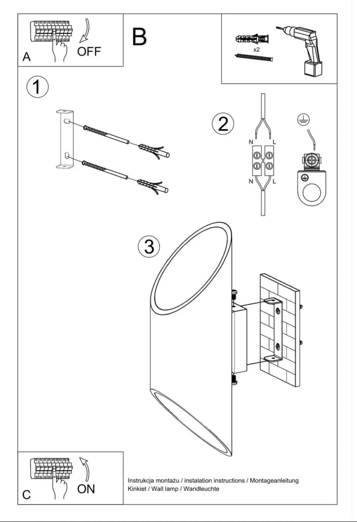 Applique murale penne 30 blanc avec diffuseur ovale en plastique translucide pour un éclairage doux d’un module led