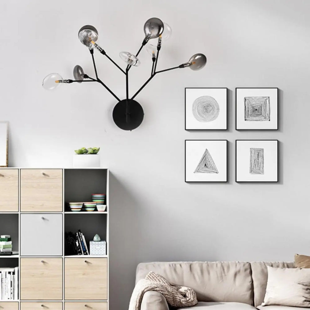 Applique Murale Décorative En Verre Design Branches