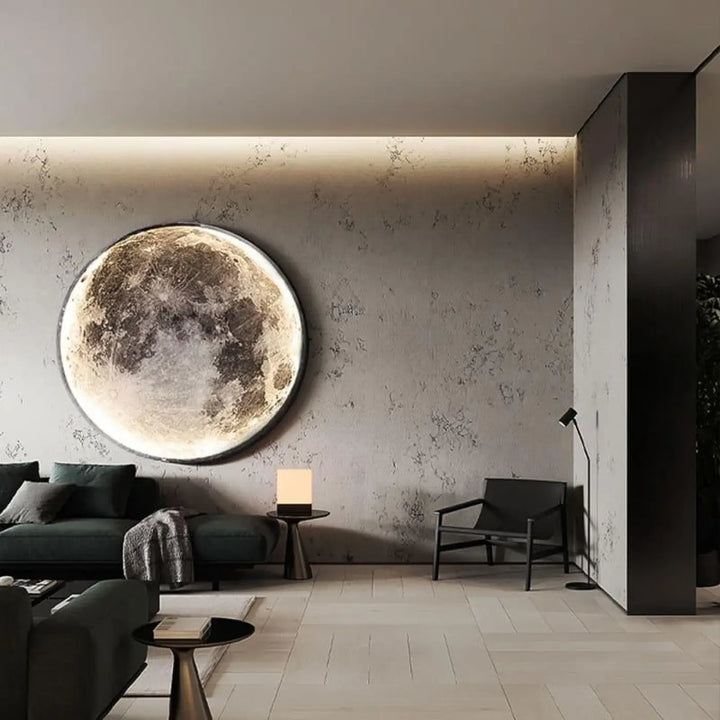 Applique Murale Demi Lune Style Minimaliste Blanc