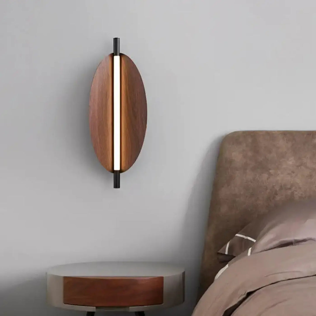 Applique Murale Design Bois Moderne Verticale LED Élégante

