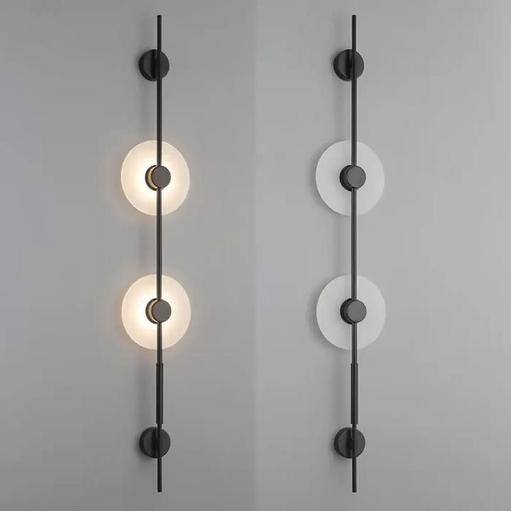 Applique design contemporain à cercles lumineux élégant