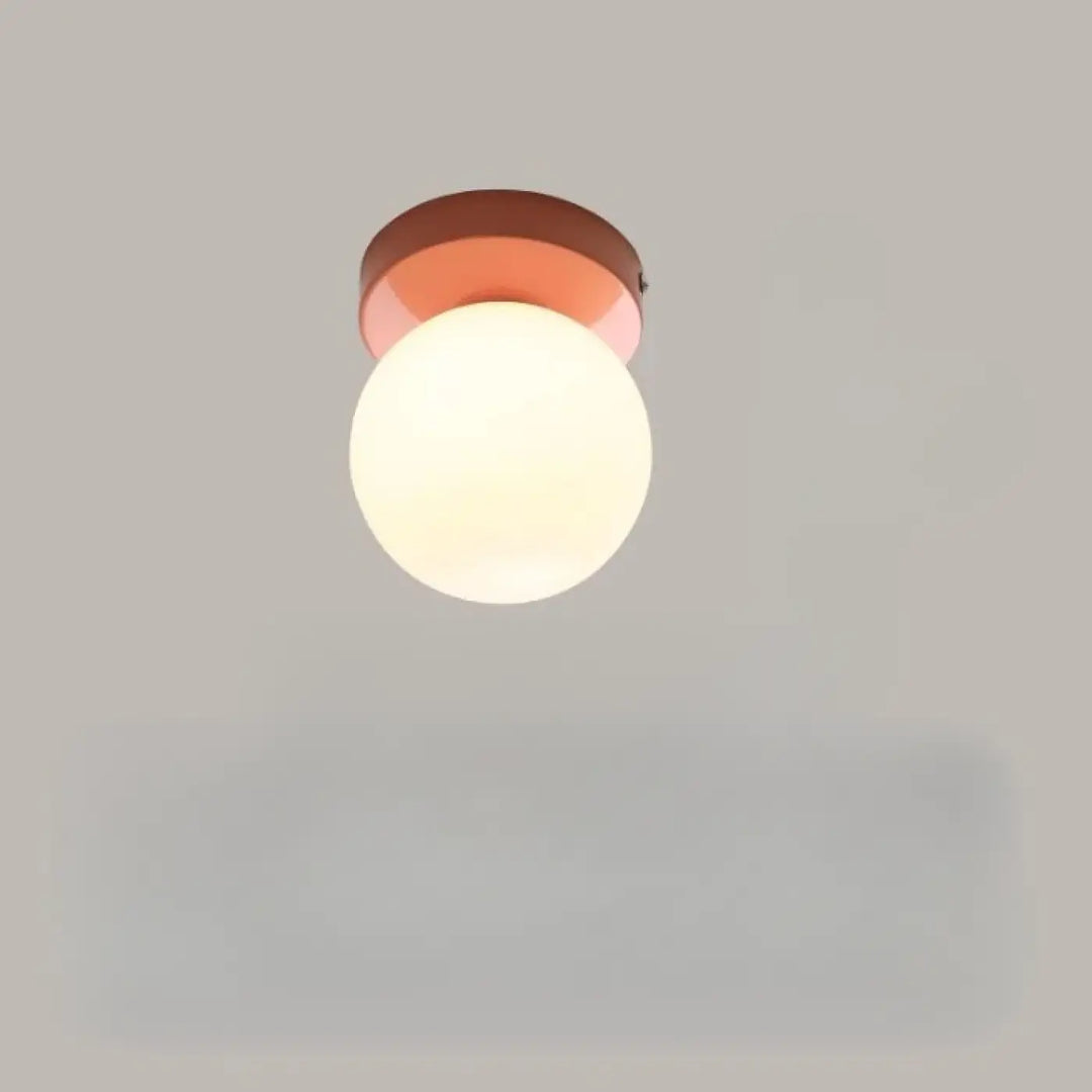 Applique murale puffo en cuivre chaud avec abat-jours arrondis en verre dépoli pour un murale design doux