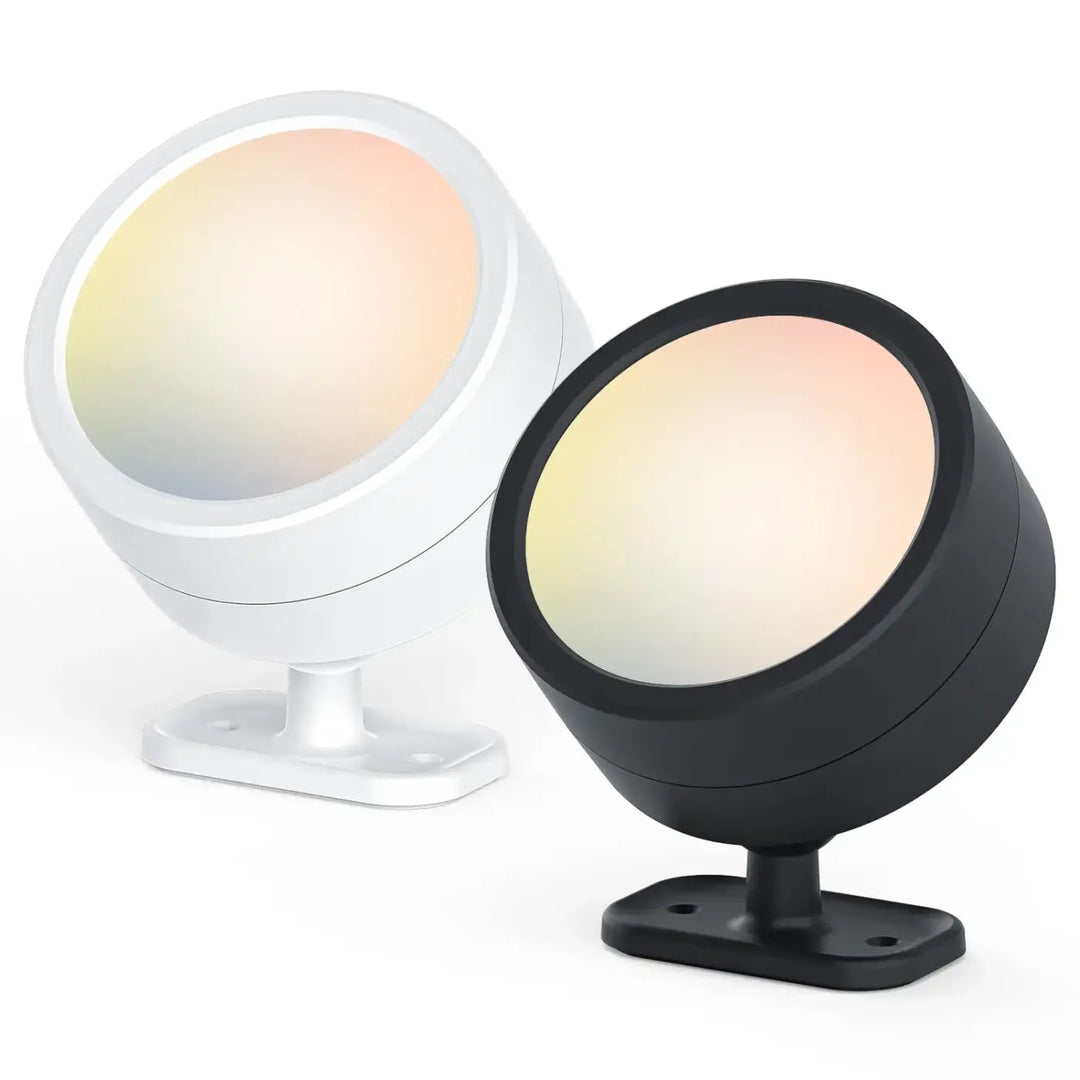Applique murale lunis blanche et noire a faisceau lumineux subtil au design murale contemporaine et moderne