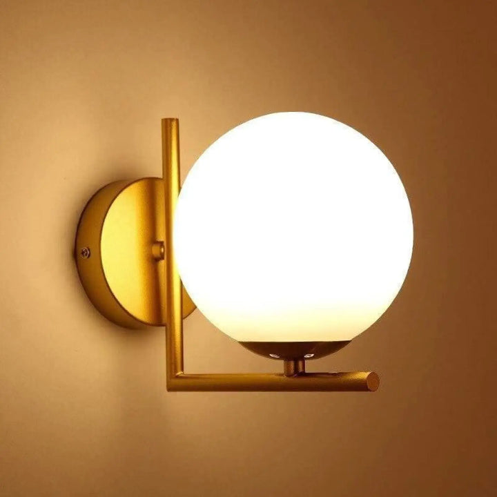 Applique Murale Design Led Bras En L Inversé Laiton