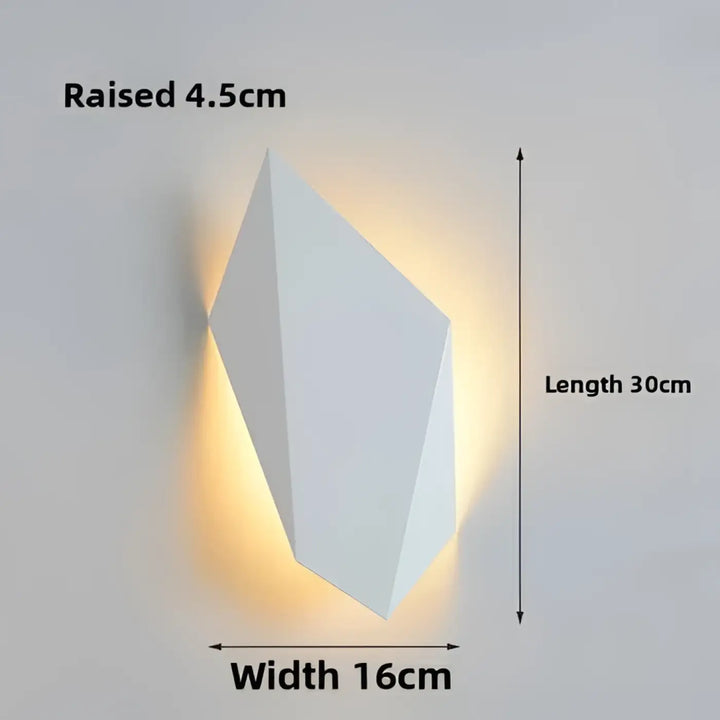 Applique murale design led géométrique effet mural élégant