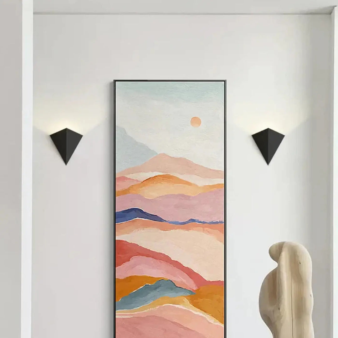 Applique murale design led géométrique effet mural élégant