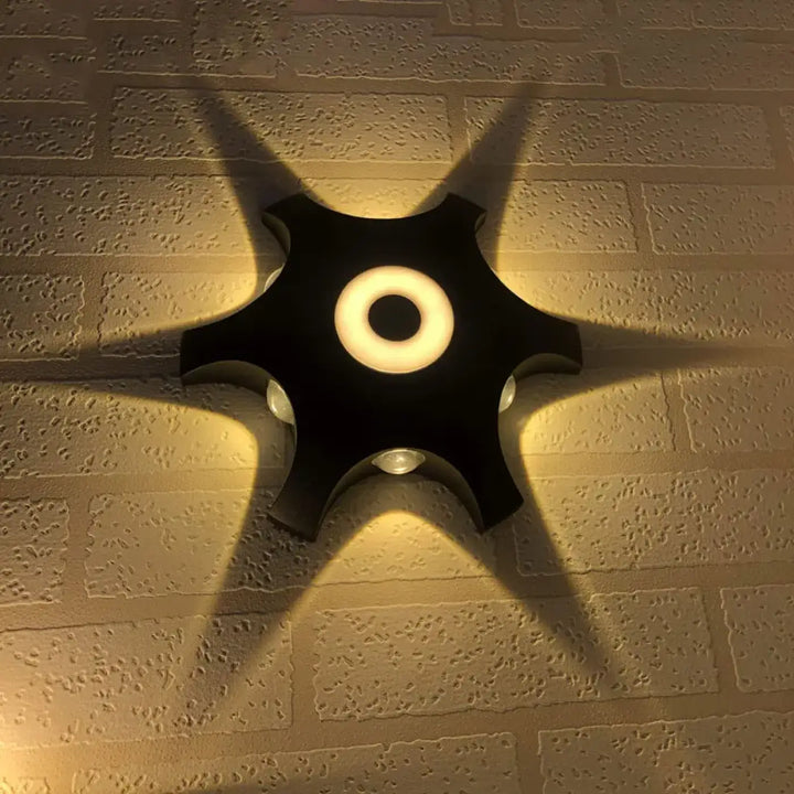 Applique led décorative forme étoile style moderne chic
