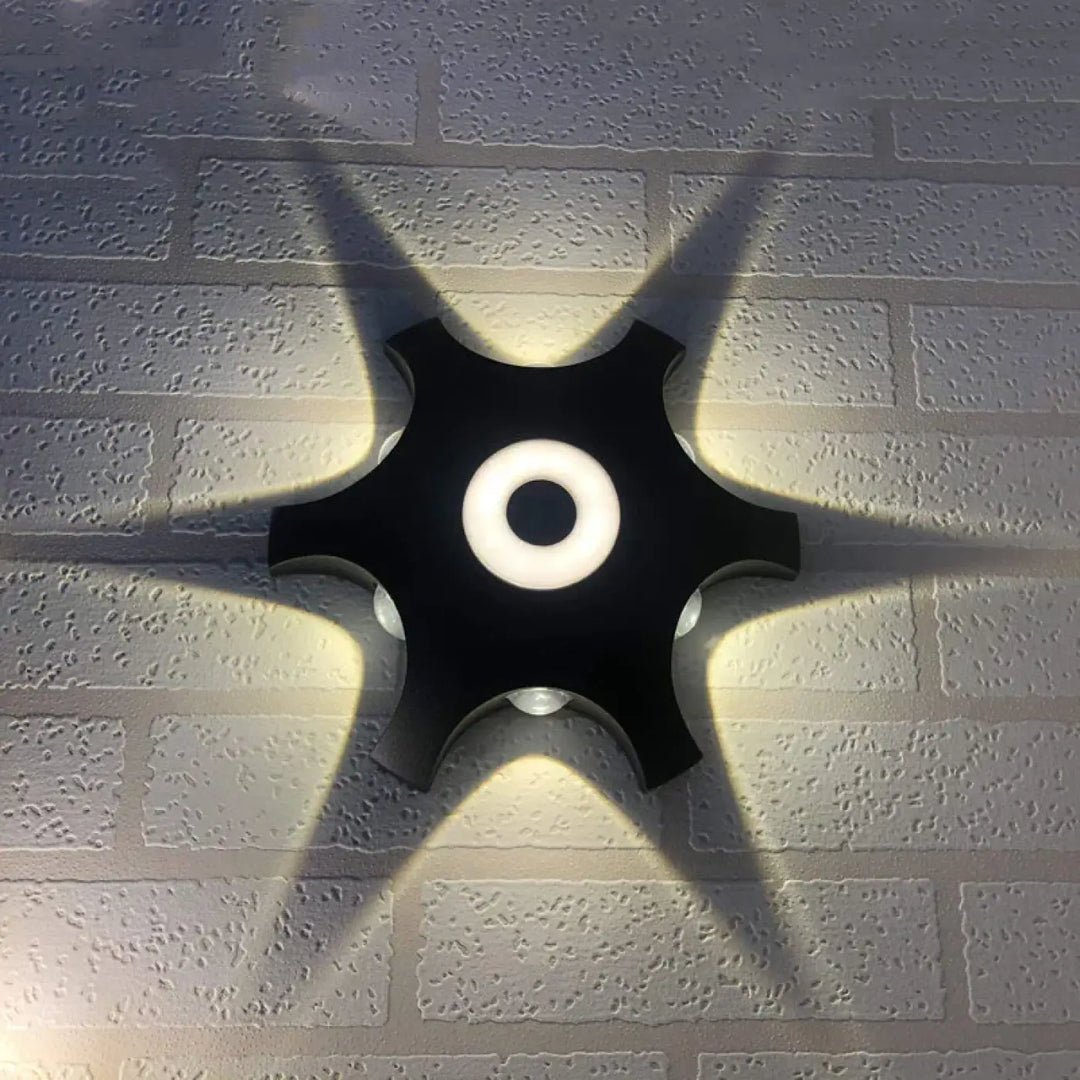 Applique led décorative forme étoile style moderne chic