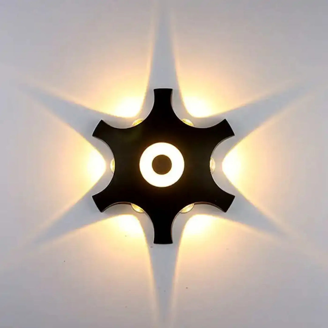 Applique led décorative forme étoile style moderne chic