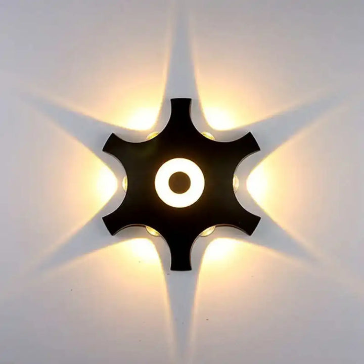 Applique led décorative forme étoile style moderne chic