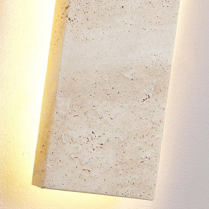Applique murale design minimaliste en pierre avec éclairage led chic