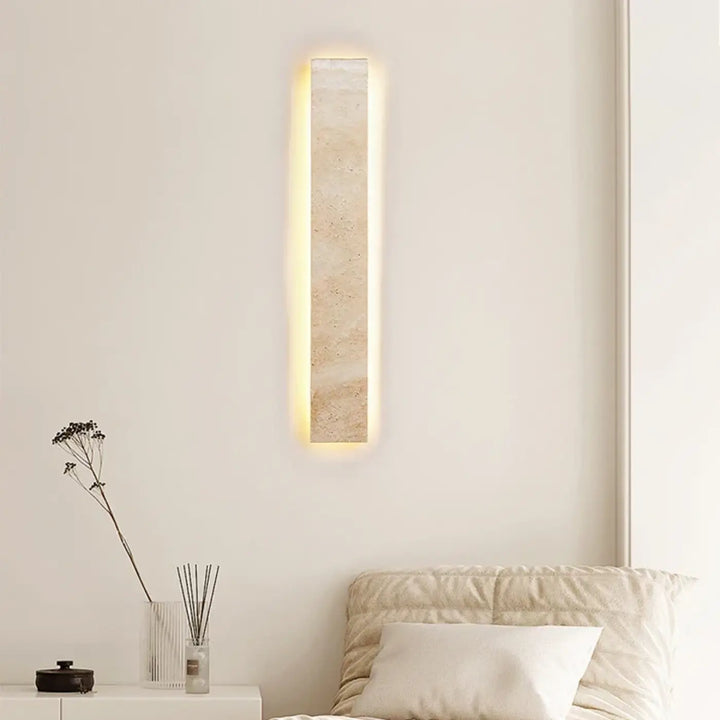 Applique murale design minimaliste en pierre avec éclairage led chic