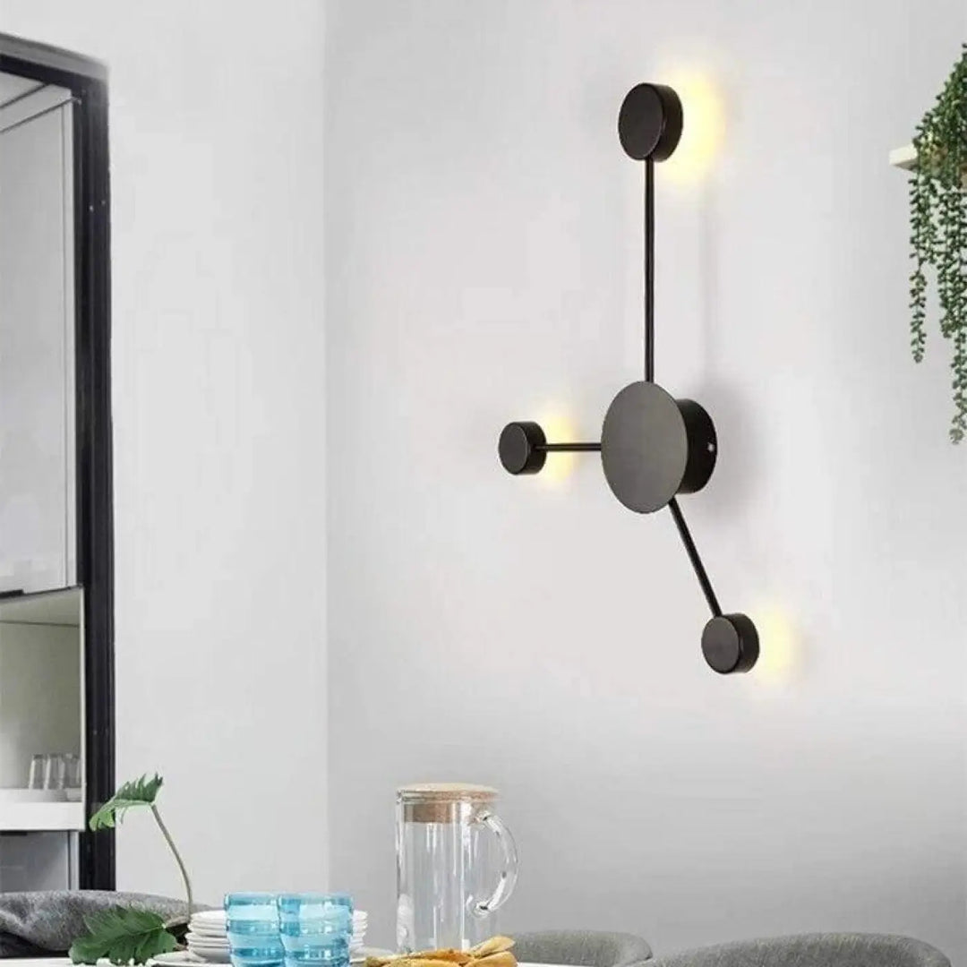 Applique Murale Design en Aluminium Style Atomique