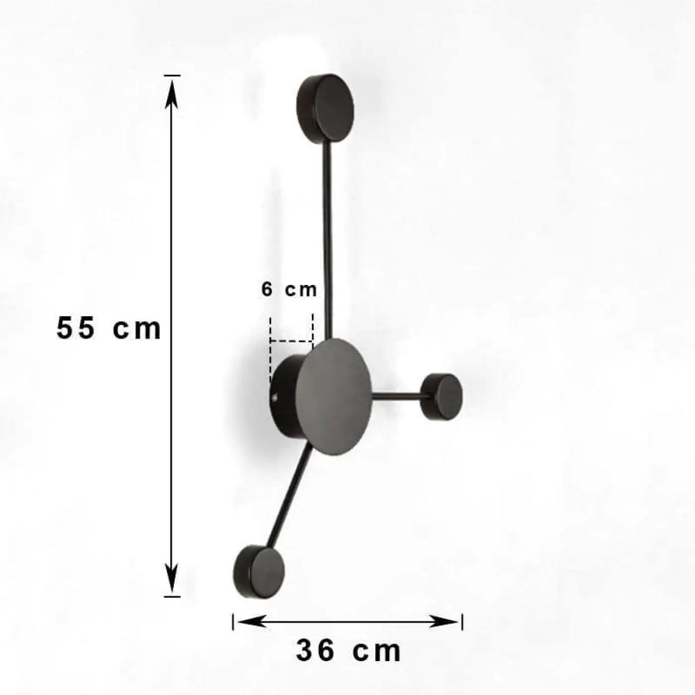 Applique Murale Design en Aluminium Style Atomique