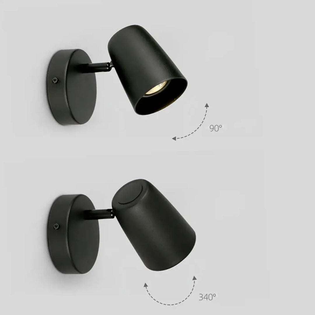 Applique Murale Design Orientable Cylindre Élégant