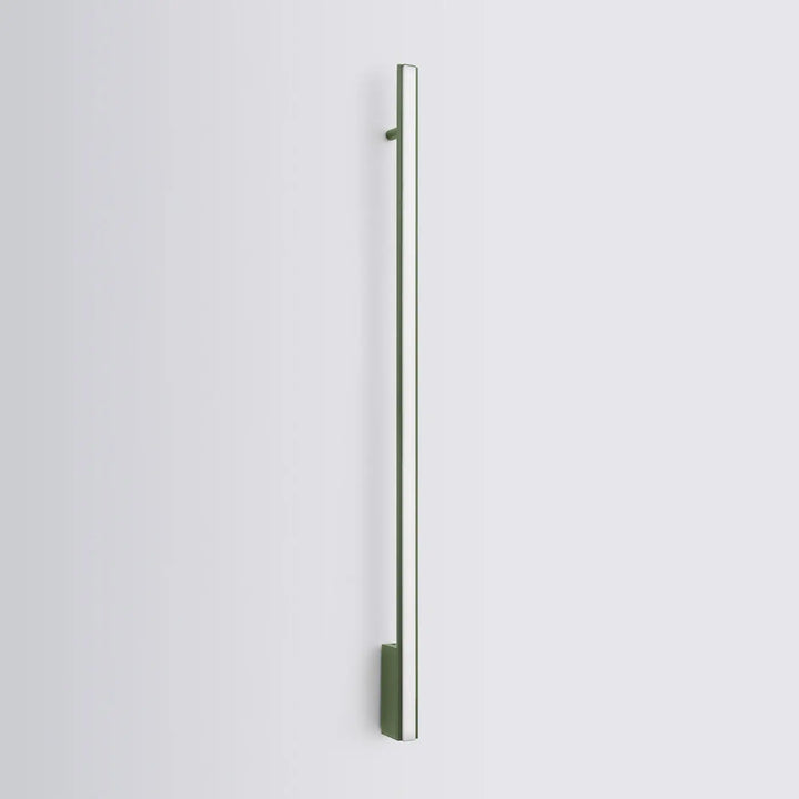 Applique murale lagom 120 3000k vert olive avec design minimaliste et excellente finition en acier inoxydable