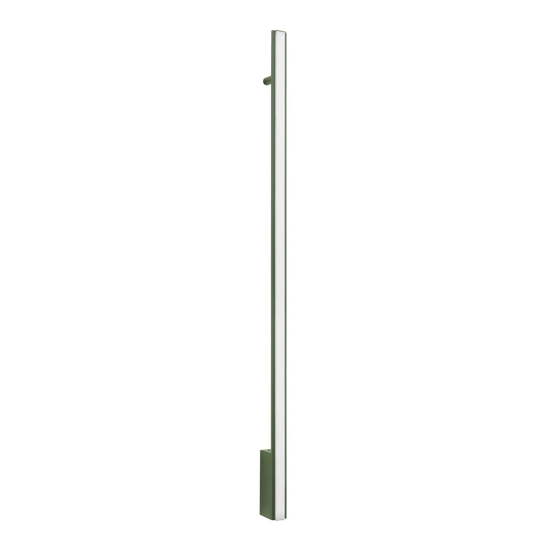 Applique murale lagom 120 vert olive en acier inoxydable brossé design minimaliste excellente finition collection lagom allie