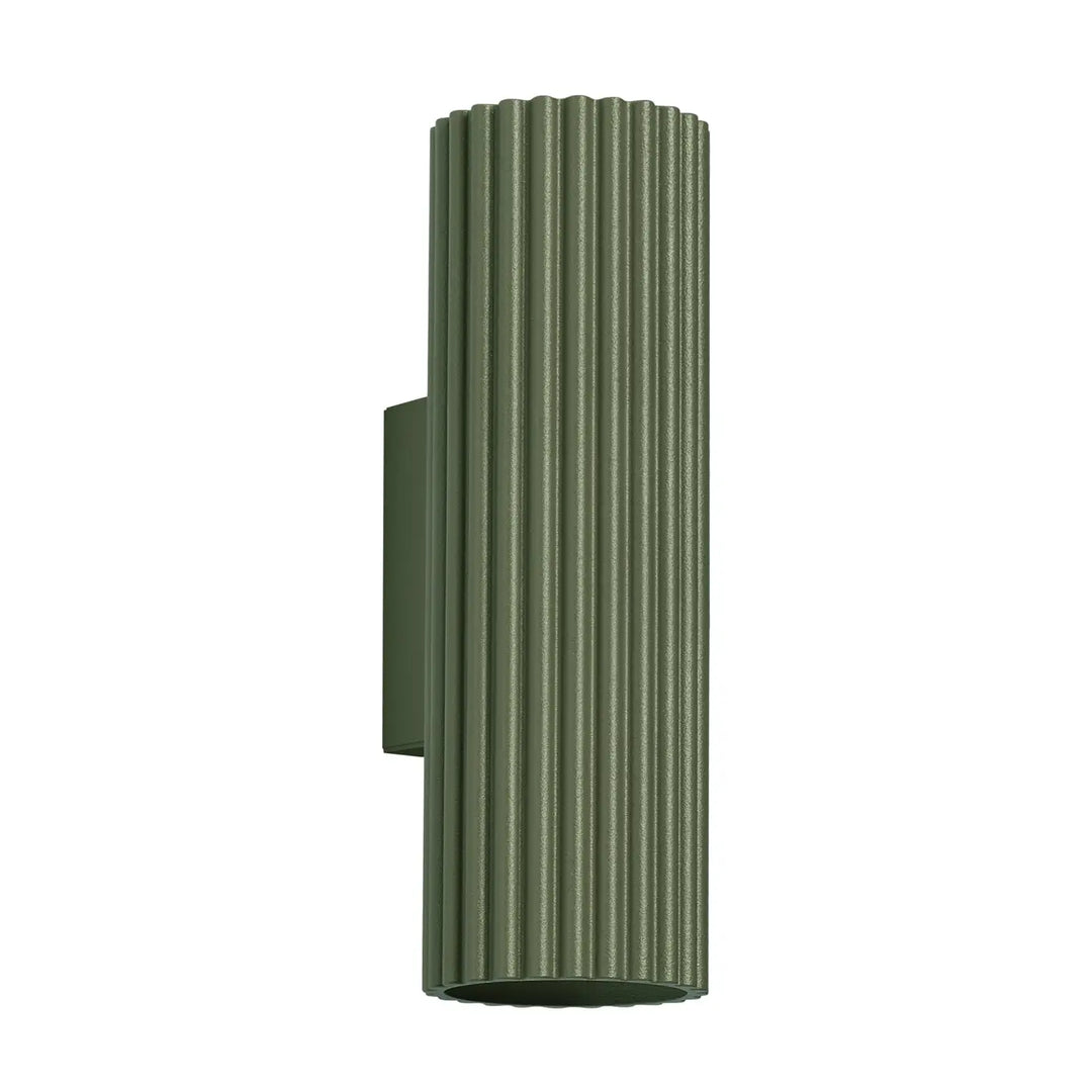 Applique murale karbon 20 vert olive avec design minimaliste et ampoules gu10 interchangeables pour plafonnier karbon allie