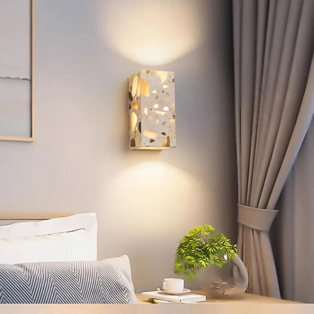 Applique Murale Effet Pierre Naturelle Beige Moderne Et Élégante