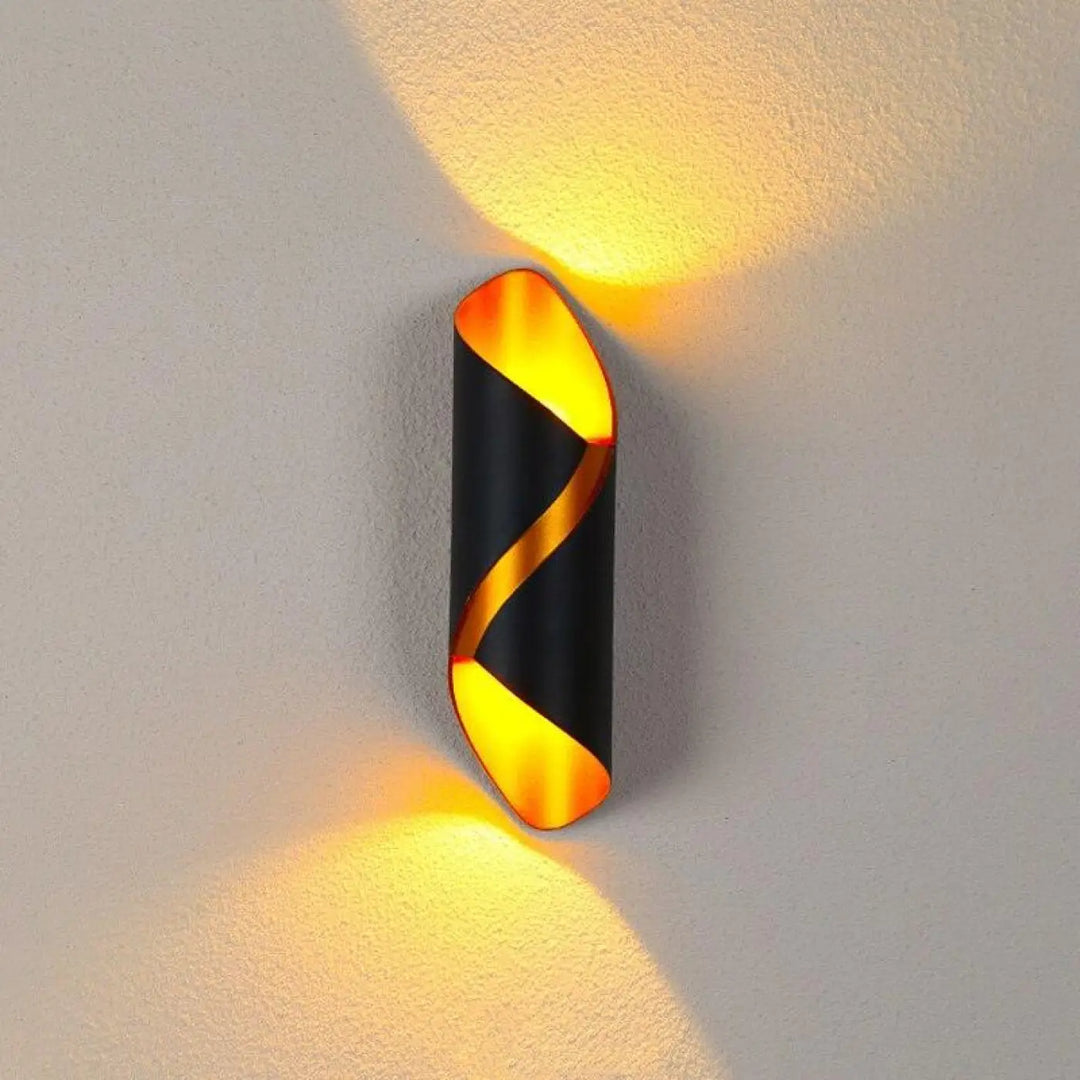 Luminaire d’Extérieur Applique Noire en Aluminium